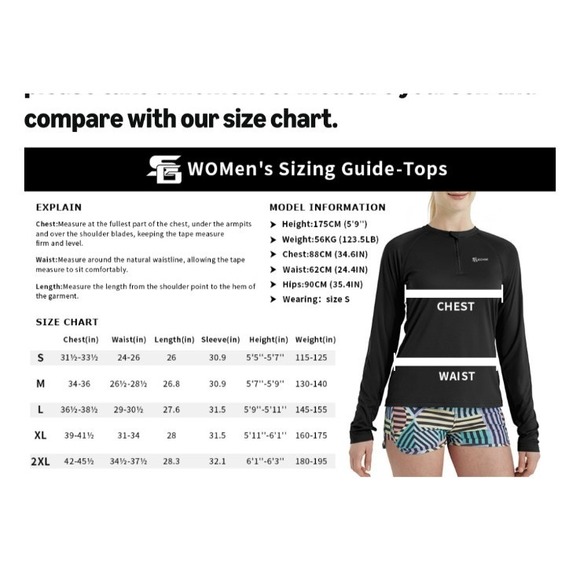 NWT SG Edge Womens Outdoor Quick Dry UPF 50+ 1/4 Zip Long Sleeve Shirt BLACK XXL - Picture 4 of 9